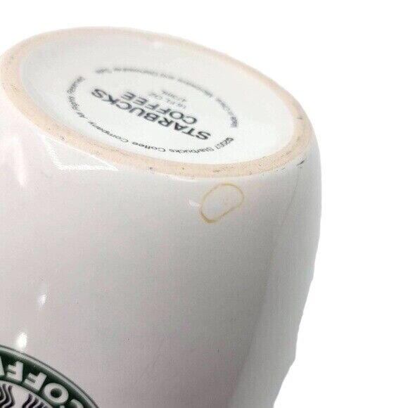 Starbucks XL Classic Coffee Mug White Green Siren Mermaid 2007 16oz 473ml Logo - Picture 11 of 11